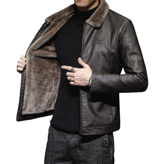 Army Leather Jacket – Casual Style with Durability and Comfort