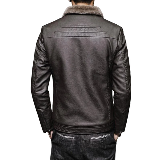 Army Leather Jacket – Casual Style with Durability and Comfort